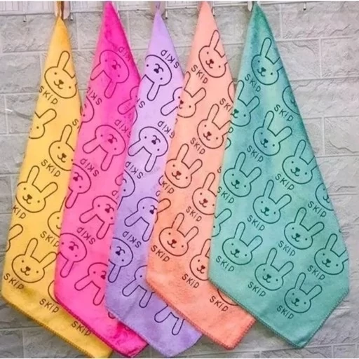 دستمال حوله ای طرح خرگوش سایز کوچک